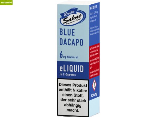 Erste Sahne - Premium Liquids - made in Germany Blue daCapo 0mg (nikotinfrei)