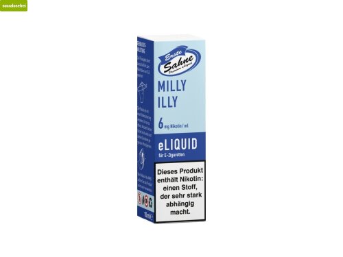 Erste Sahne Milly Illy - E-Zigaretten Liquid 0 mg/ml