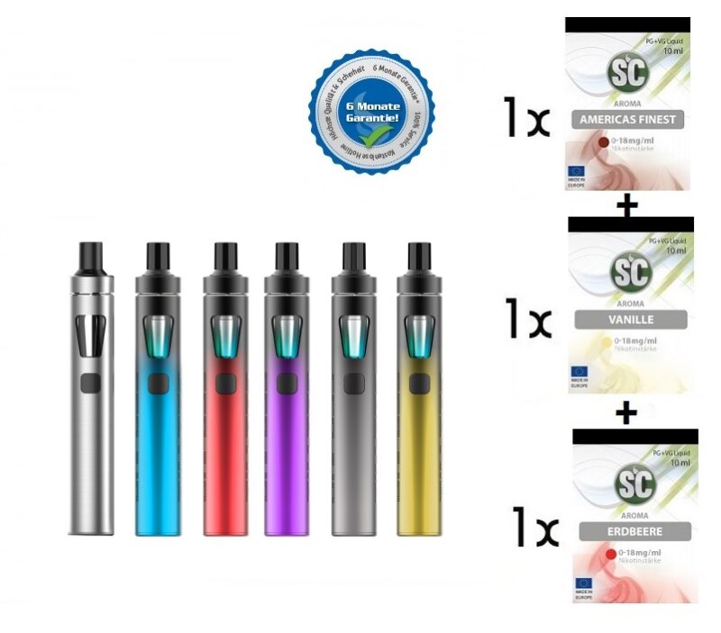 InnoCigs EGO AIO SIMPLE - E-Zigaretten Set & 3x SC Liquid (Nikotinstä,  17,90 €